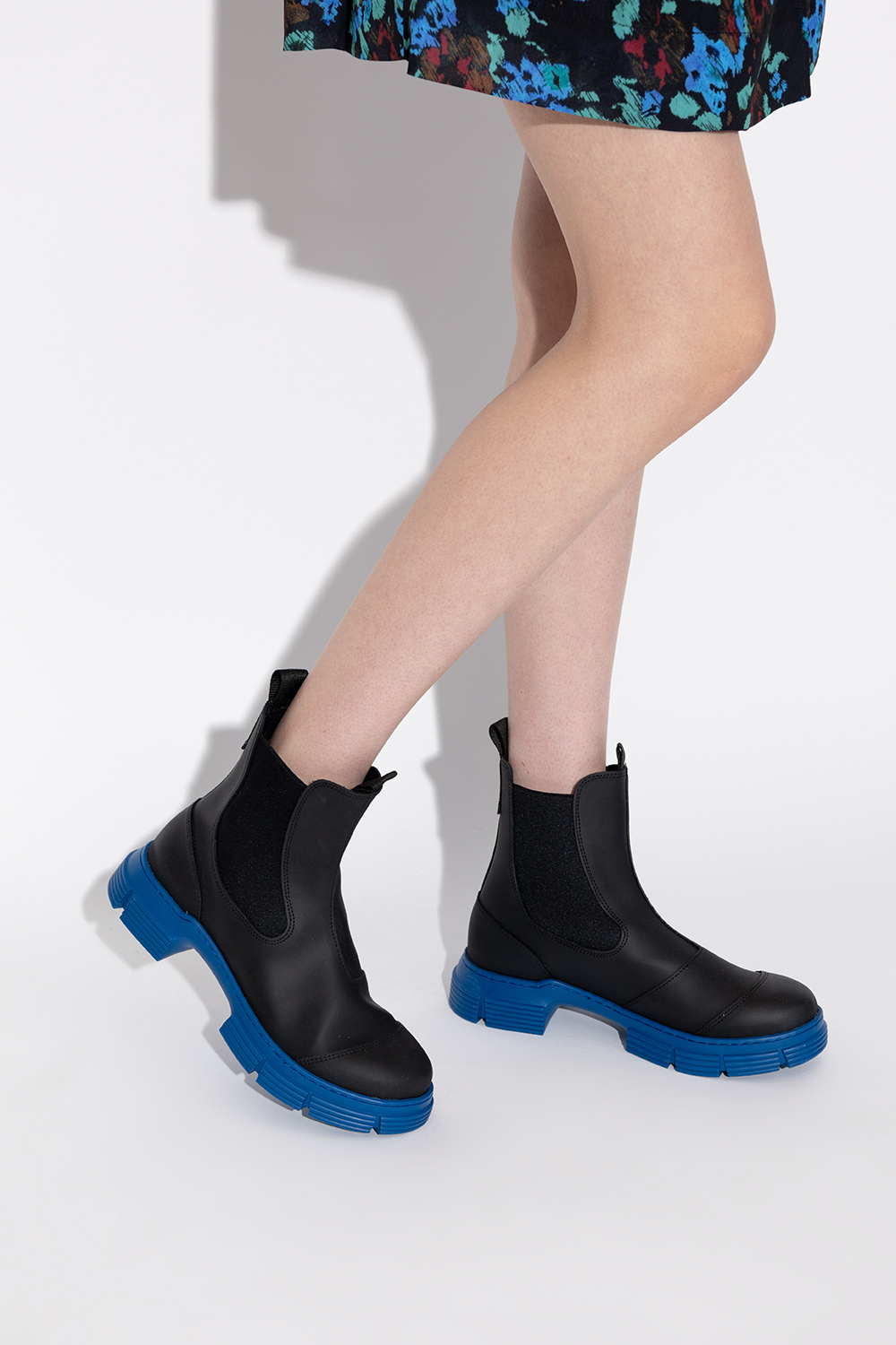 Ganni hot sale blue boots